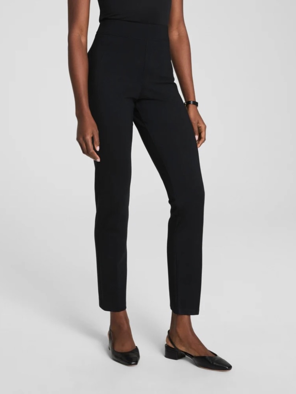 SPANX Black Ponte Pull On Pants